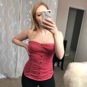 Guess Sleeveless Bustier Top